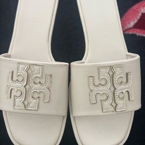 Tory Burch Cream Minimalist Sandals